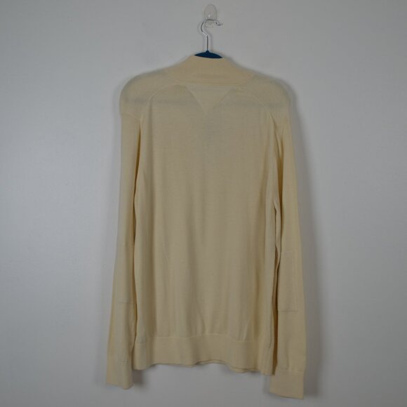 Tommy Hilfiger Mens XL 1/4 Zip Mock Neck Pullover Career Elbow Patch Sweater - Picture 4 of 9